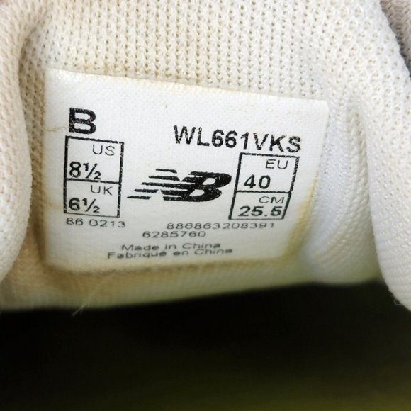New Balance Womens Size 8.5B Running Shoe #661 Grey/Lime Green #WL661VKS - Picture 8 of 8